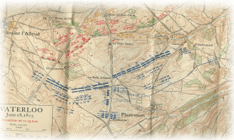 carte bataille Waterloo